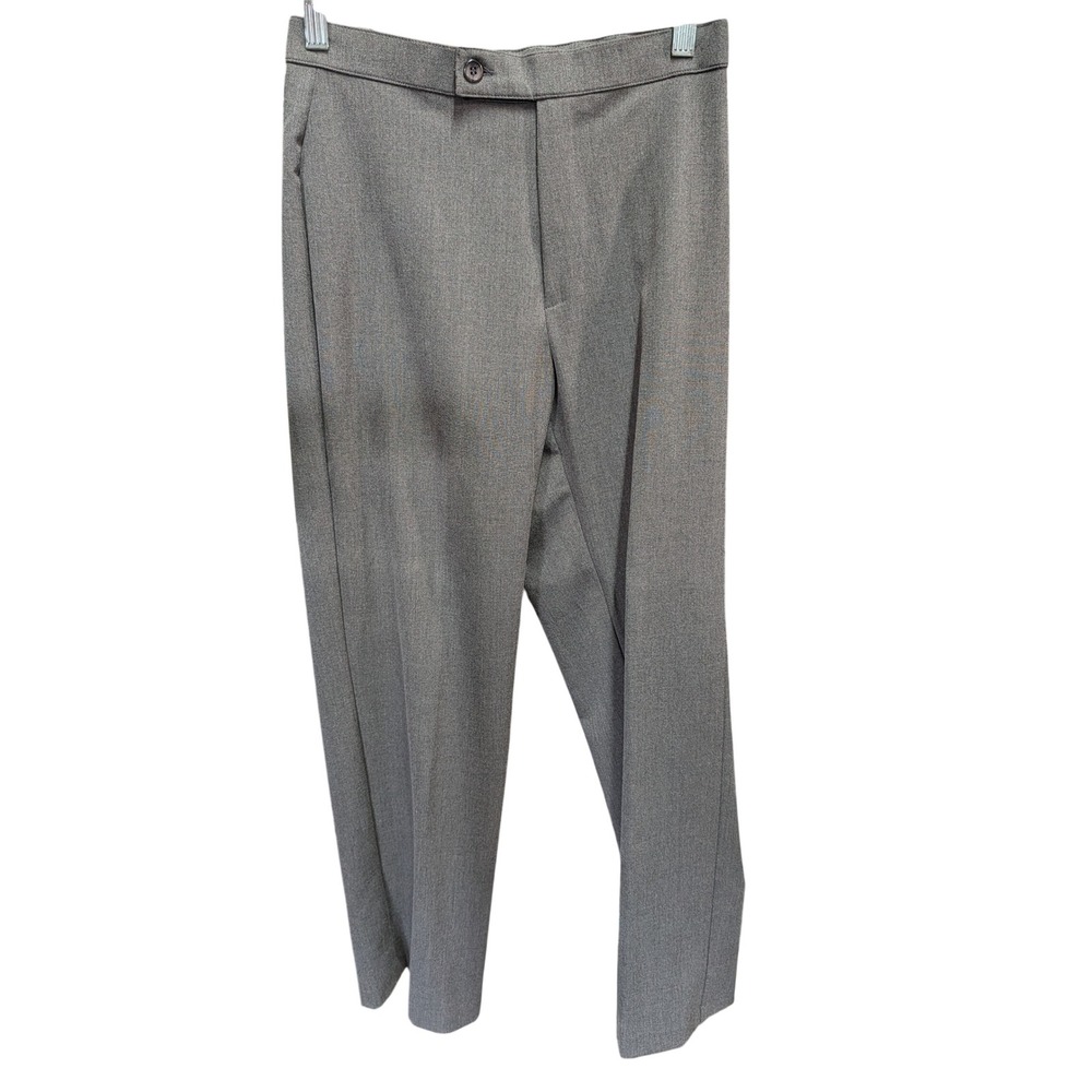 Briggs New York Dress Pants Women 4P Grey Excellent Straight Leg High Rise
